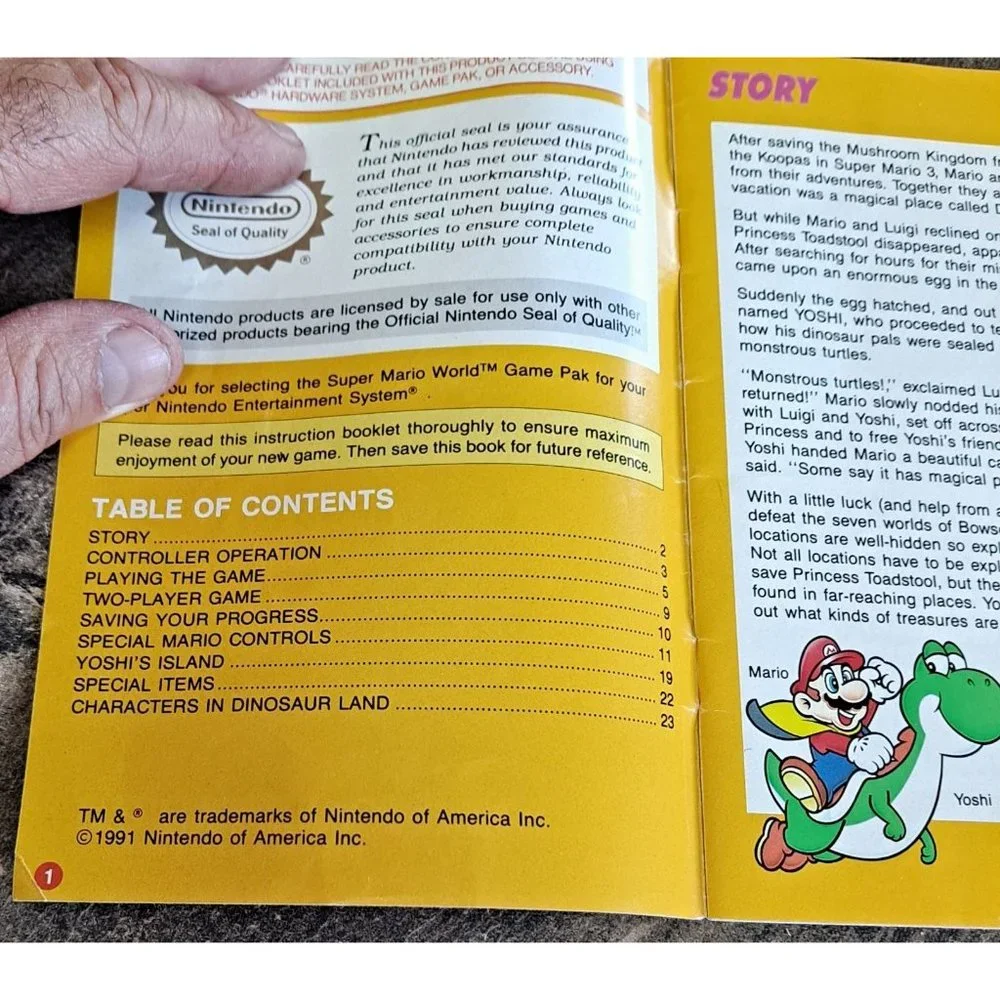 Vintage Super Nintendo NES Instruction Manual Booklets Super Mario Pilotwings x